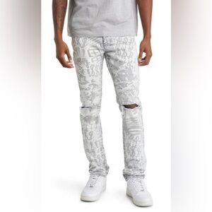 Ksubi‎ NWT Men’s Chitch Kollage Distressed Five Pocket Icey Denim Jeans Size 32